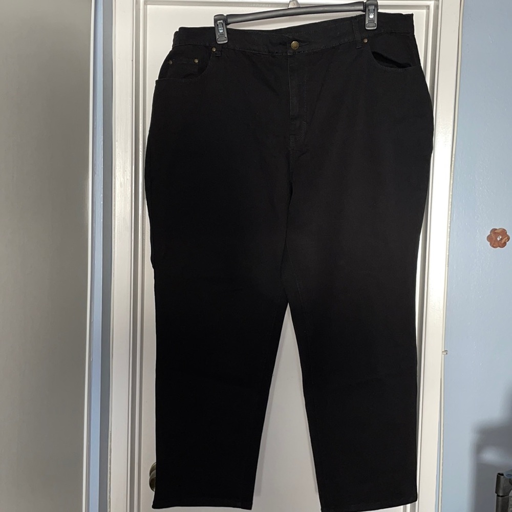 NWOT. Classic, Bootcut, Black Jeans. Size 22W.